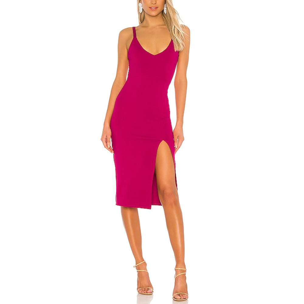 Lovers And Friends 'Lucie' Pink Midi Dress Size L